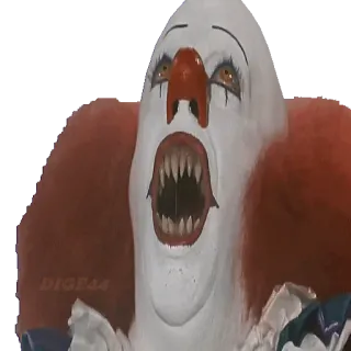 😬 Pennywise It Horror, Klaun, Potwór, Straszny, Pennywise, To telegram sticker