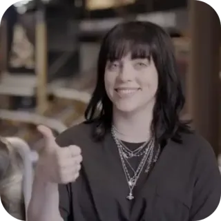👍 Billie Eilish telegram sticker