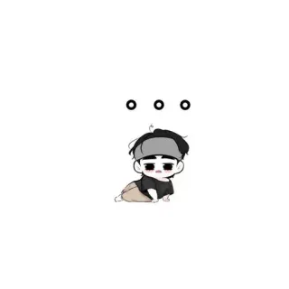 🍂 Chibi, Niedlich, Figur, Minimalistisch, Cartoon telegram sticker