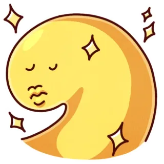 😘 imut, blob, mengkilap, cium, kartun, kawaii telegram sticker