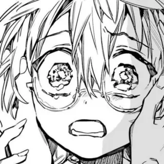 📦 Minamoto Kou Toilet-Bound Hanako-kun Anime, Manga, Minamoto Kou, Hanako-kun, der Toiletten-Geist, traurig, verärgert whatsapp sticker