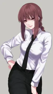 ☄ Makima Chainsaw Man anime, manga, Makima, Chainsaw Man, character telegram sticker