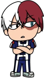 😒 Shoto Todoroki My Hero Academia Anime, Manga, Bohater, Shoto Todoroki, My Hero Academia telegram sticker