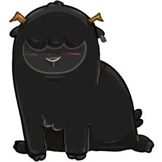 😑 만화, 귀여운, 괴물, 생물, 애완동물 telegram sticker