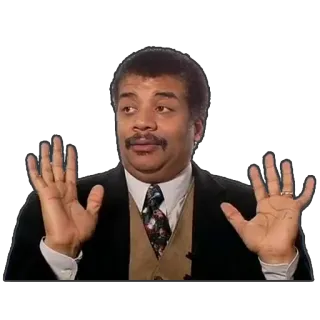 😙 Neil deGrasse Tyson Neil deGrasse Tyson, cientista, astrofísico, ciência, intelectual, cosmos, educação telegram sticker