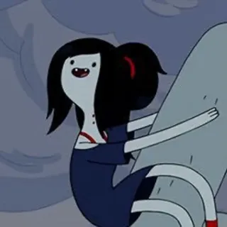 🖤 Marceline the Vampire Queen Adventure Time cartoon, marceline, vampire, adventure time, animation whatsapp sticker