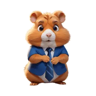 🐹 hamster, cartoon, animal, cute, business, suit telegram sticker