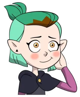 😊 Amity Blight The Owl House Hoạt hình, Phù thủy, Anime, Dễ thương, Đỏ mặt, The Owl House telegram sticker
