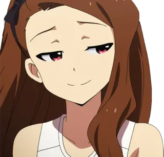🙂 anime, woman, smile, cartoon, character telegram sticker