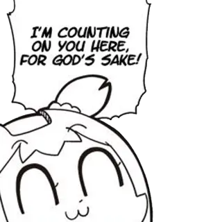 👴 I'M COUNTING ON YOU HERE, FOR GOD'S SAKE! Anime, Manga, Pop Team Epic, Conto su di te, Espressione, Cartone animato telegram sticker