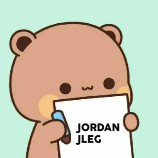 🐻 JORDAN
JLEG bear, name, character, cute, sticker telegram sticker