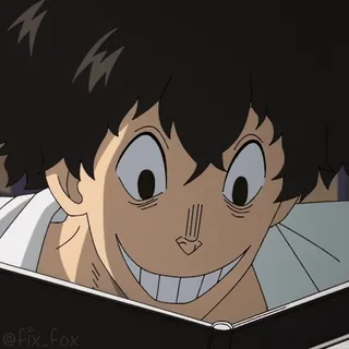 👀 Anime, Dibujo animado, Personaje, Sonrisa, Ilustración, Manga telegram sticker