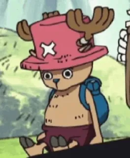 🤌 Tony Tony Chopper One Piece Anime, One Piece, Tony Tony Chopper, Kreskówka, Renifer, Postać whatsapp sticker