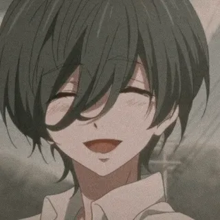⛓ Anime, Cartoon, Figur, Porträt, lächelnd telegram sticker