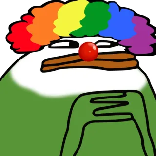 🤡 小丑, 表情包, 搞笑, 表情符号, 贬损 whatsapp sticker