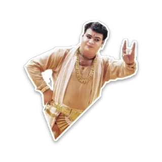 🤘 homem, indiano, ator, gesto, tradicional telegram sticker