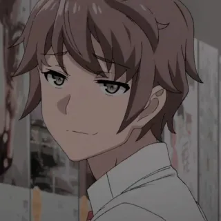 🤍 Sakuta Azusagawa Rascal Does Not Dream of Bunny Girl Senpai Anime, Personaggio, Sakuta Azusagawa, Rascal Does Not Dream of Bunny Girl Senpai telegram sticker