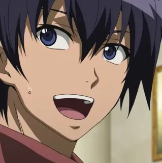 😅 Anime, Manga, Portret, Kreskówka, Chłopak telegram sticker