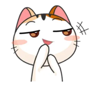 😏 gato, fofo, animal, adesivo, gatinho telegram sticker