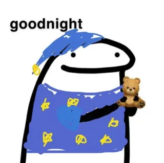 😴 goodnight tidur, selamat malam, boneka beruang, kartun, lucu telegram sticker