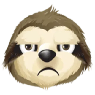 😤 preguiça, animal, fofo, engraçado, emoji, expressão whatsapp sticker