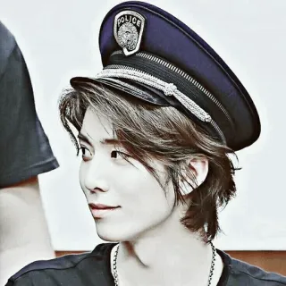 📰 police, officer, hat, uniform, man, person telegram sticker