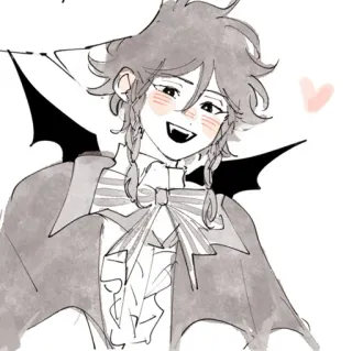 🩹 Anime, Vampire, Dessin animé telegram sticker