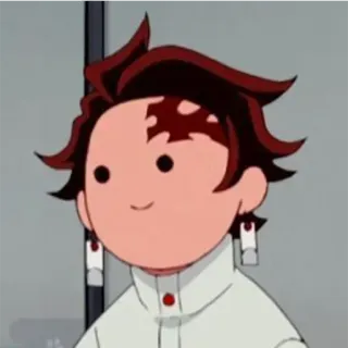 😶 Tanjiro Kamado Demon Slayer anime, demon slayer, tanjiro, tanjiro kamado, sticker, manga telegram sticker