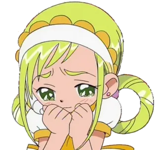 😢 Anime, Garota, Triste, Chorando telegram sticker