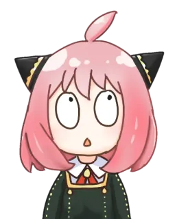 😳 Anya Forger Spy × Family Anime, Spy Family, Anya Forger, Dibujos animados, Mono, Divertido telegram sticker