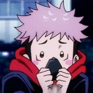 💥 Yuji Itadori Jujutsu Kaisen Anime, Jujutsu Kaisen, Yuji Itadori, Personaggio, Carino telegram sticker