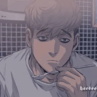 😋 Cartone animato, Anime, Triste, Cucchiaio, Mangiare telegram sticker