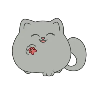 ✋️ 고양이, 새끼 고양이, 귀여운, 동물, 애완 동물, 만화 telegram sticker