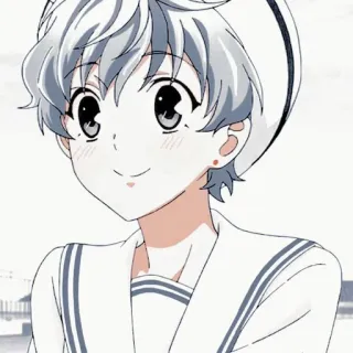 🙂 Anime, Kartun, Pelaut, Seragam, Tersenyum, Anak laki-laki, Karakter telegram sticker