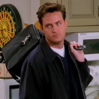 😑 Chandler Bing Friends Série TV, Personnage, Chandler Bing, Friends, Matthew Perry telegram sticker
