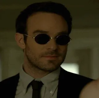 🕶 Daredevil Сорвиголова, Мэтт Мёрдок, Чарли Кокс, Слепой, Супергерой, Marvel, Netflix telegram sticker