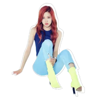 😳 Rose kpop, music, singer, woman, portrait telegram sticker