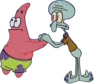 🤞 Patrick Star Spongebob Squarepants Patrick, Squidward, Spongebob, Cartoon, Freundschaft telegram sticker