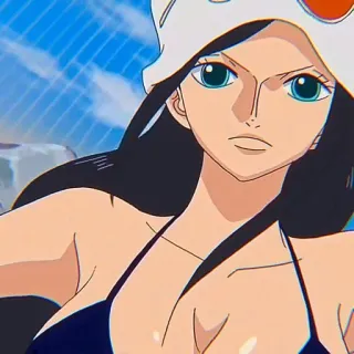 📚 Nico Robin One Piece anime, one piece, nico robin, character, woman, pirate, archaeologist whatsapp sticker