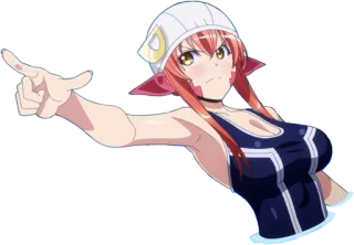 👈 Anime, Personnage, Fille, Rousse, Maillot de bain whatsapp sticker