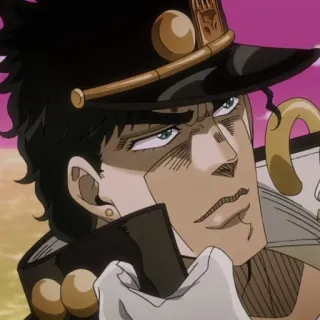 😃 Jotaro Kujo JoJo's Bizarre Adventure Anime, Manga, Jotaro, JoJo's Bizarre Adventure, Charakter, Hut, Illustration telegram sticker