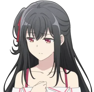 🙁 Anime, Dziewczyna, Manga, Postać, Naklejka, Kobieta telegram sticker