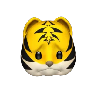 🐯 tiger, tier, emoji, süß telegram sticker