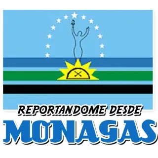 🇻🇪 REPORTANDOME DESDE MONAGAS Monagas, Venezuela, bendera, negara bagian, Amerika Latin whatsapp sticker