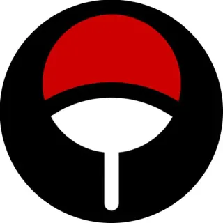 🔥 Símbolo Clan Uchiha, Sharingan, Naruto, Anime, Clan, Símbolo telegram sticker