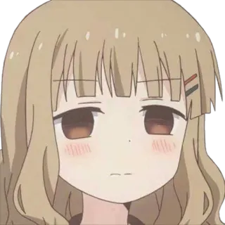 😑 Anime, Sticker, Carino, Ragazza, Cartone animato telegram sticker