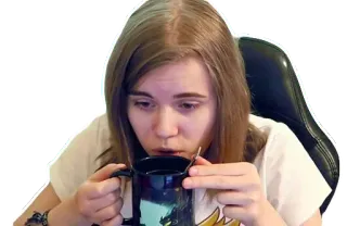 ☕ pessoa, mulher, bebendo, xícara, café, chá telegram sticker