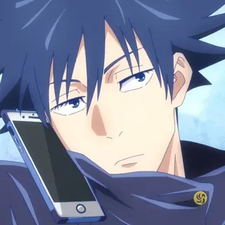 🐺 Megumi Fushiguro Jujutsu Kaisen Anime, Jujutsu Kaisen, Megumi Fushiguro, Manga, Charakter, Handy, verschlafen whatsapp sticker