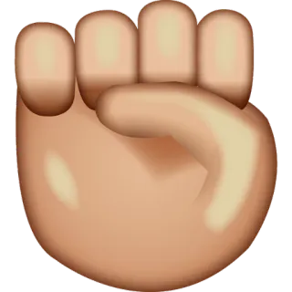 ✊ Кулак, Эмодзи, Рука, Сила, Борьба, Символ telegram sticker
