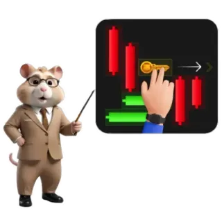🤓 hamster, business, finance, chart, trading, candlestick, stock market telegram sticker